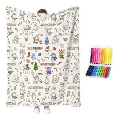 DIY Coloring Blankets For Kids: Washable, Wearable, And Wonderfully Creative
